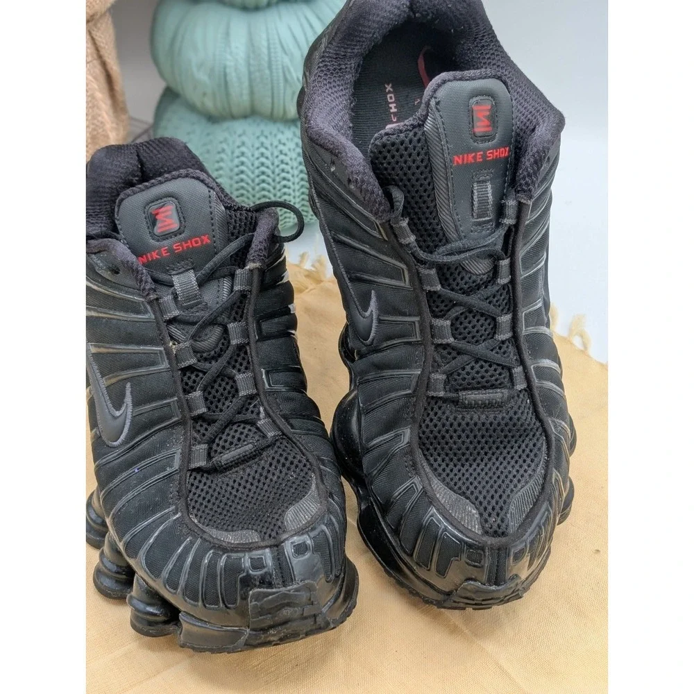 Nike Shox TL Black Metallic Hematite Men's Size 9.5 AV3595-002 Excellent...